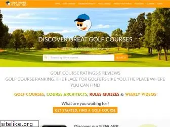 golfcourseranking.com