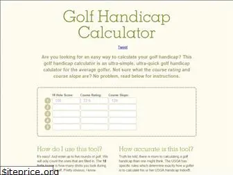 golfhandicapcalculator.com