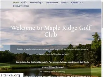 golfmapleridge.com