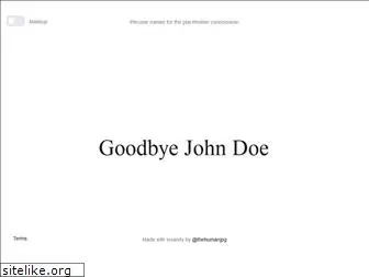 goodbyejohndoe.com