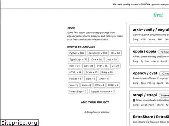 goodfirstissue.dev