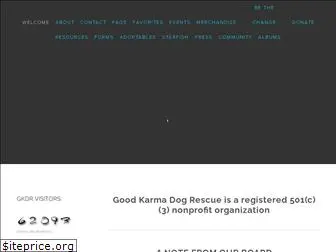 goodkarmadogrescue.com