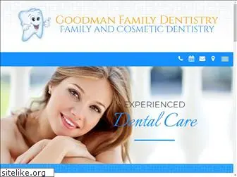goodmanfamilydentalcare.net