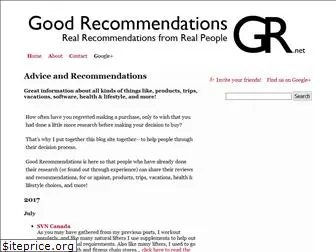 goodrecommendations.net