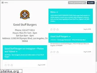 goodstuffburgers.com