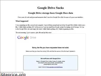 googledrivesucks.com