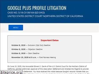 googleplusdatalitigation.com