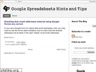 googlespreadsheets-hints-and-tips.blogspot.com