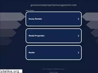 goosecreekpropertymanagement.com