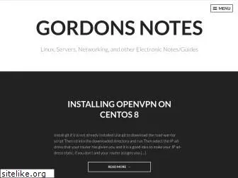 gordonsnotes.com