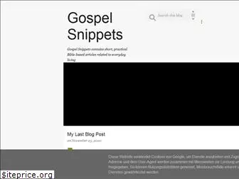 gospelsnippets.blogspot.com