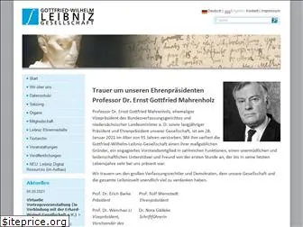 gottfried-wilhelm-leibniz-gesellschaft.de