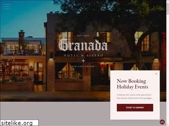 granadahotelandbistro.com