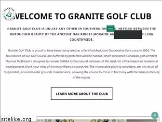 granitegolfclub.ca