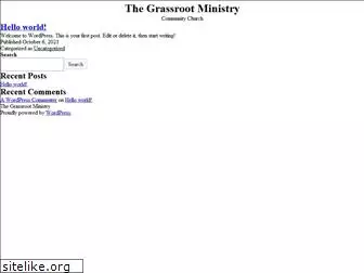 grassrootministry.org