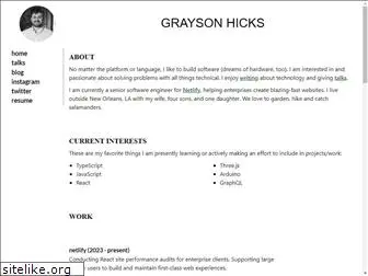 graysonhicks.com