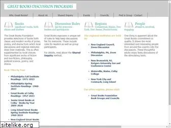 greatbooksdiscussionprograms.org