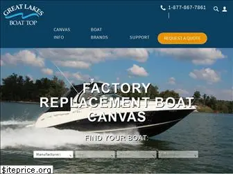 greatlakesboattop.com