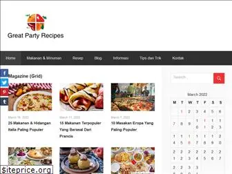 greatpartyrecipes.com