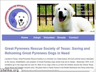 greatpyreneesrescuesociety.com