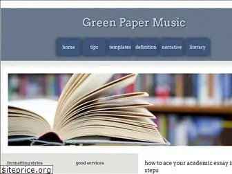 greenpapermusic.com