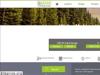 greensstorage.com