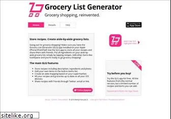 grocerylistgenerator.com