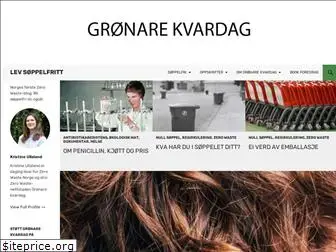 gronarekvardag.no