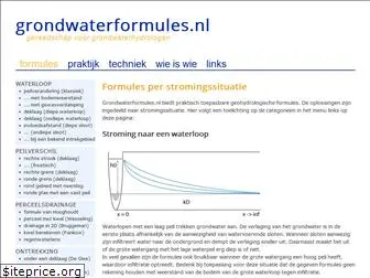 grondwaterformules.nl