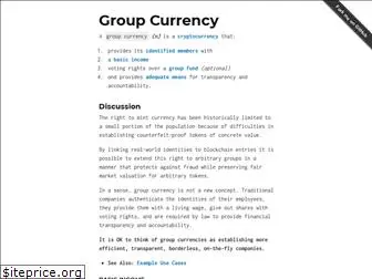 groupcurrency.org