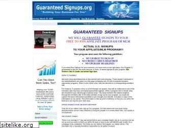 guaranteedsignups.org