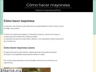 hacermayonesa.com