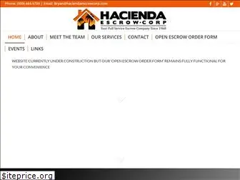 haciendaescrowcorp.com