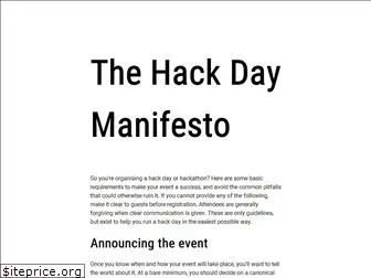 hackdaymanifesto.com