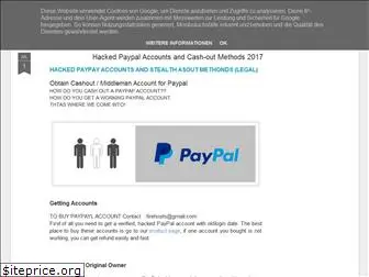 hacked-paypal-cachout.blogspot.com - hacked paypal account and cash-out methods