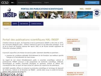 hal-insep.archives-ouvertes.fr