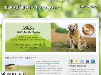 halespetcemeteryhouston.com