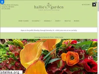 halliesflowergarden.com