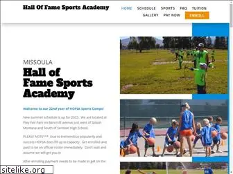 halloffamesportsacademy.com