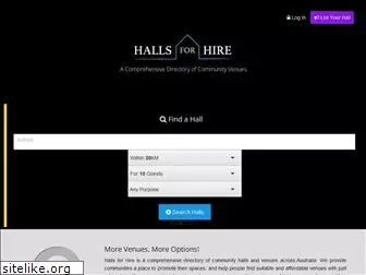 hallsforhire.com