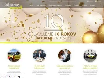 www.haloreality.sk website price