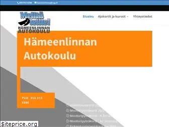 hameenlinnanautokoulu.fi