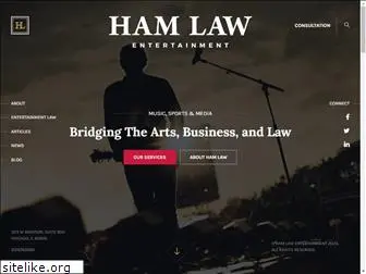 hamentertainmentlaw.com