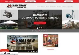 hamshawlumber.com