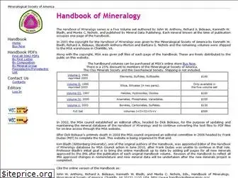 handbookofmineralogy.org