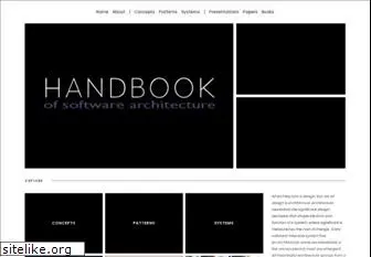 handbookofsoftwarearchitecture.com