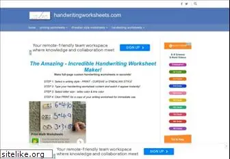 handwritingworksheets.com