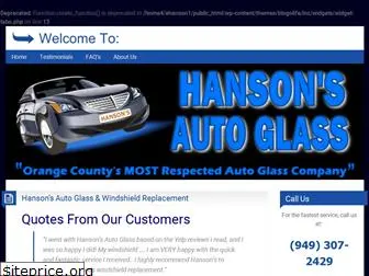 hansonautoglass.com