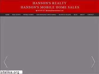 hansonshomes.com