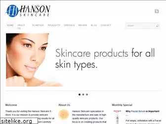 hansonskincare.com